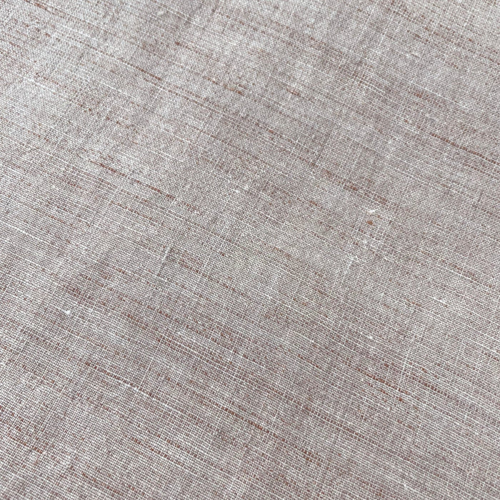 Linen French Melange Fabric Light Weight 6307 - The Linen Lab - Brown