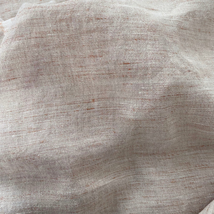 Linen French Melange Fabric Light Weight 6307 - The Linen Lab - Brown