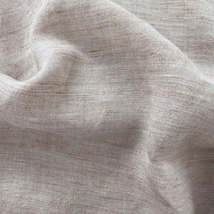 Linen French Melange Fabric Light Weight 6307 - The Linen Lab - Brown