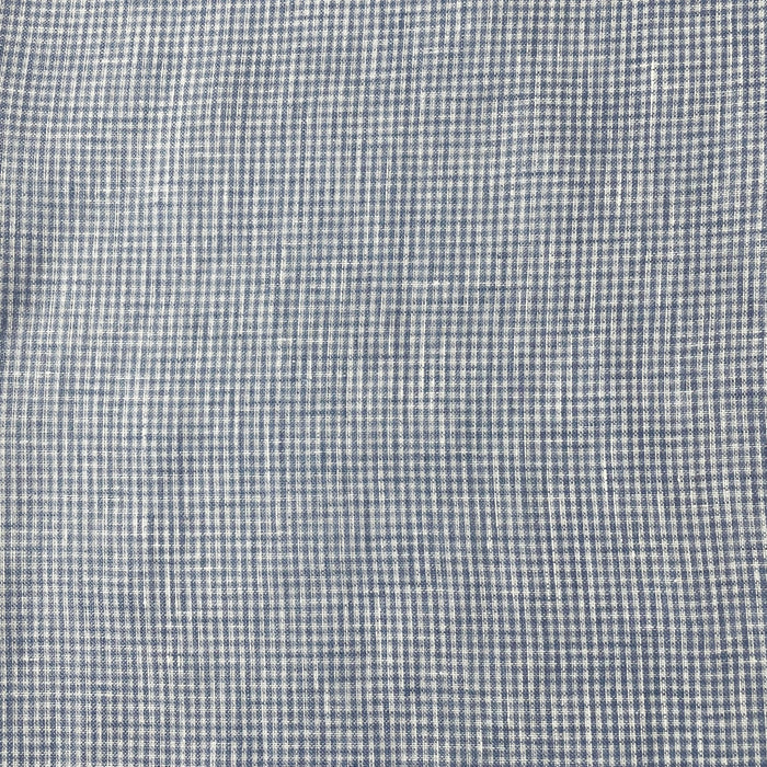 Linen Mini Gingham Check 6793 6794 - The Linen Lab - 6794 BLUE
