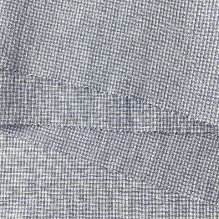 Linen Mini Gingham Check 6793 6794 - The Linen Lab - 6794 BLUE