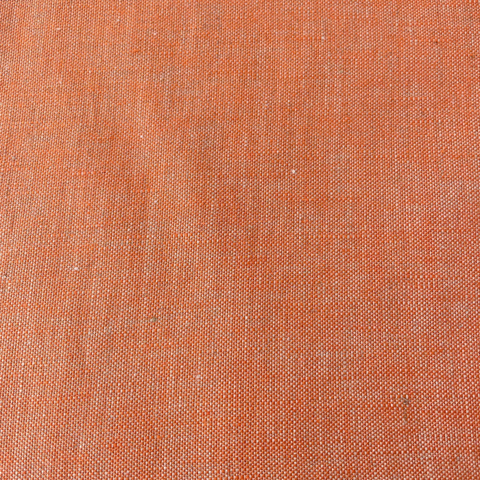 Linen Orange Dot Fabric 3509 - The Linen Lab - Orange
