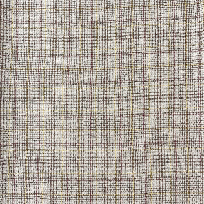 Linen Rayon Cotton Check Fabric 7377 - The Linen Lab - 7377 CHECK