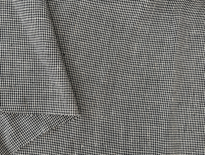Linen Rayon Micro Houndstooth Fabric – Pre-Washed Starcheck 8385