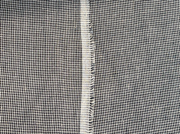 Linen Rayon Micro Houndstooth Fabric – Pre-Washed Starcheck 8385