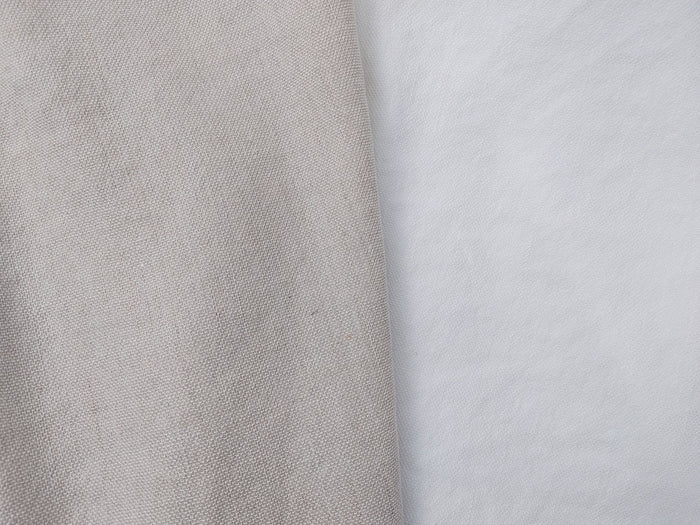 Linen Rayon PU Stretch Dobby Weave Fabric 6643 6644 - The Linen Lab - White