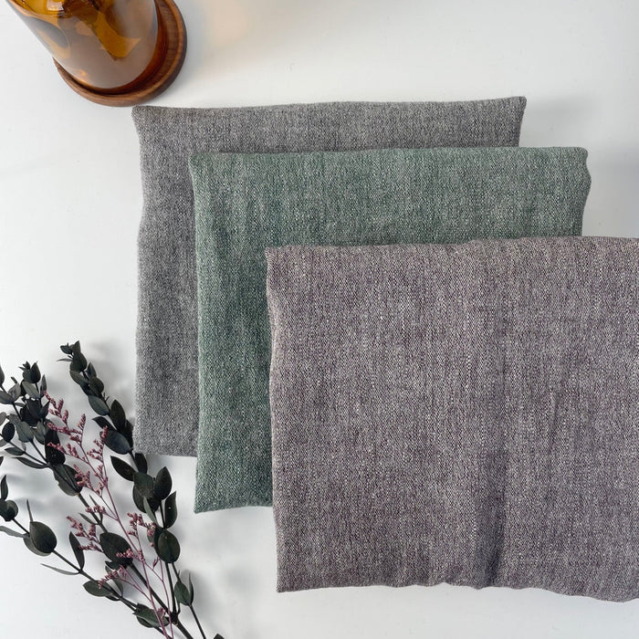 Linen Wool Fabric 6105 6106 6107 - The Linen Lab - Grey
