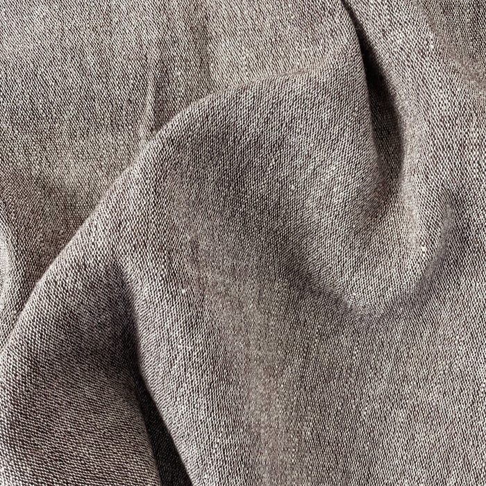 Linen Wool Fabric 6105 6106 6107 - The Linen Lab - Brown