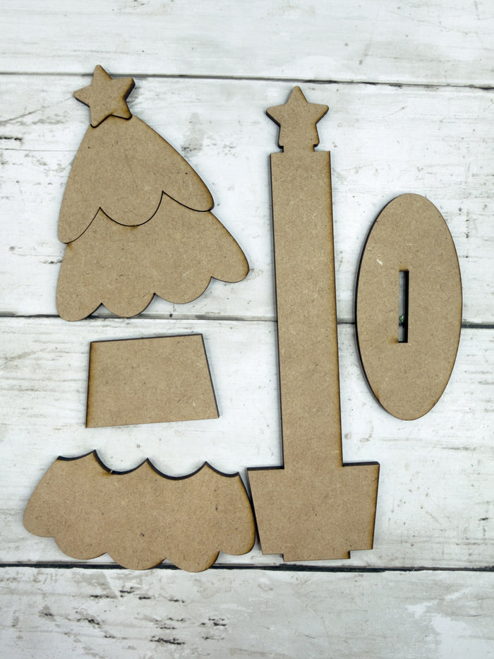 Little Christmas Tree Shelf Sitter DIY Kit