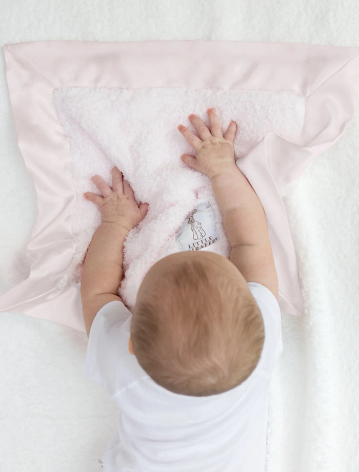 Little Giraffe - Chenille Blanky - Pink