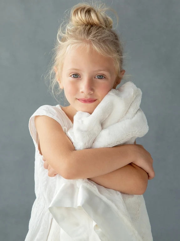 Little Giraffe - Luxe Baby Blanket - Cream