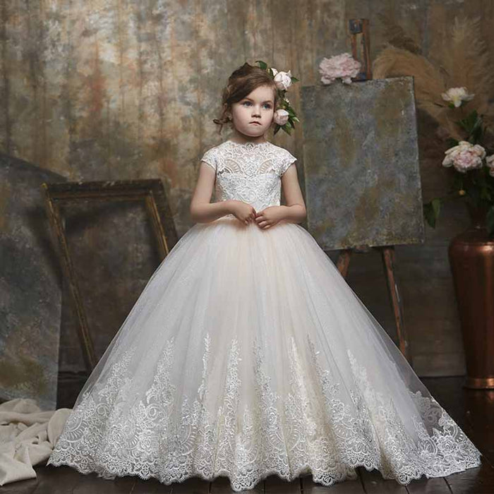Little Princess Flower Girl Dresses Stunning Lace Dress Bohemian Girls Prom Dress