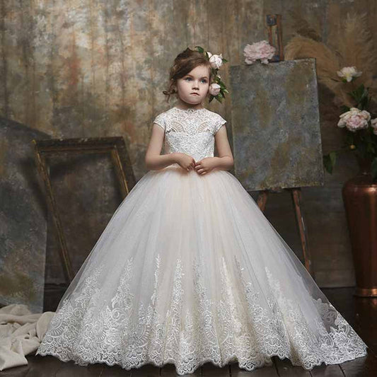 Little Princess Flower Girl Dresses Stunning Lace Dress Bohemian Girls Prom Dress