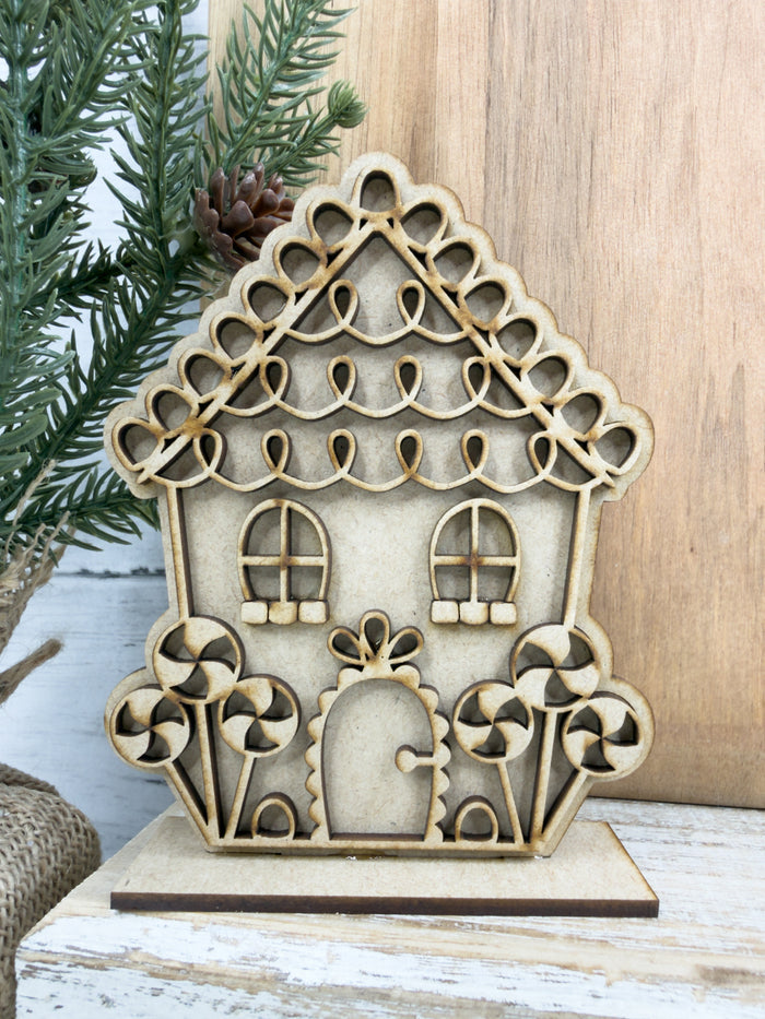 Little Single Story Gingerbread House DIY Kit
