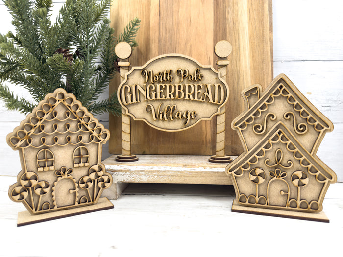 Little Single Story Gingerbread House DIY Kit