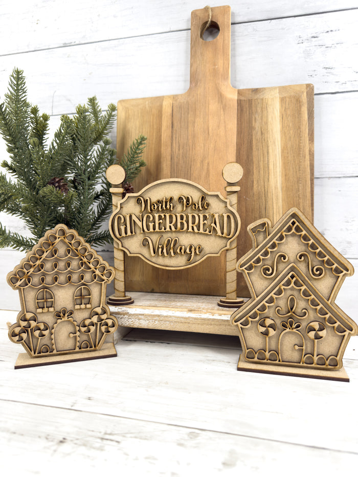 Little Single Story Gingerbread House DIY Kit