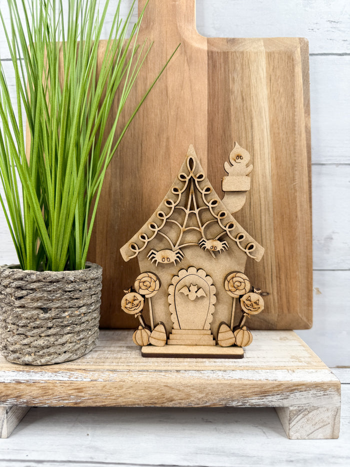Little Spider Web Halloween House DIY Kit