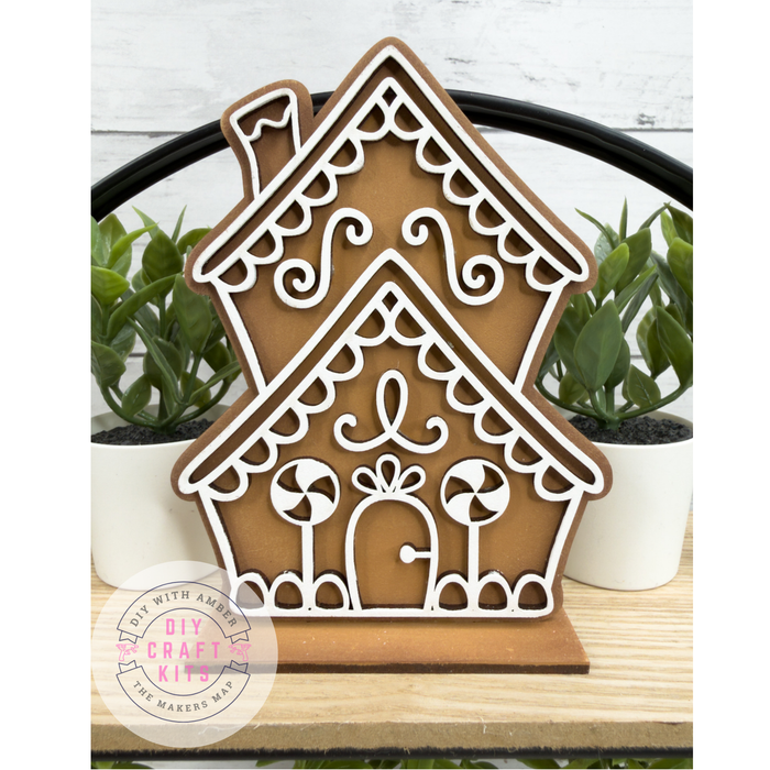 Little Two Story Gingerbread House DIY Kit