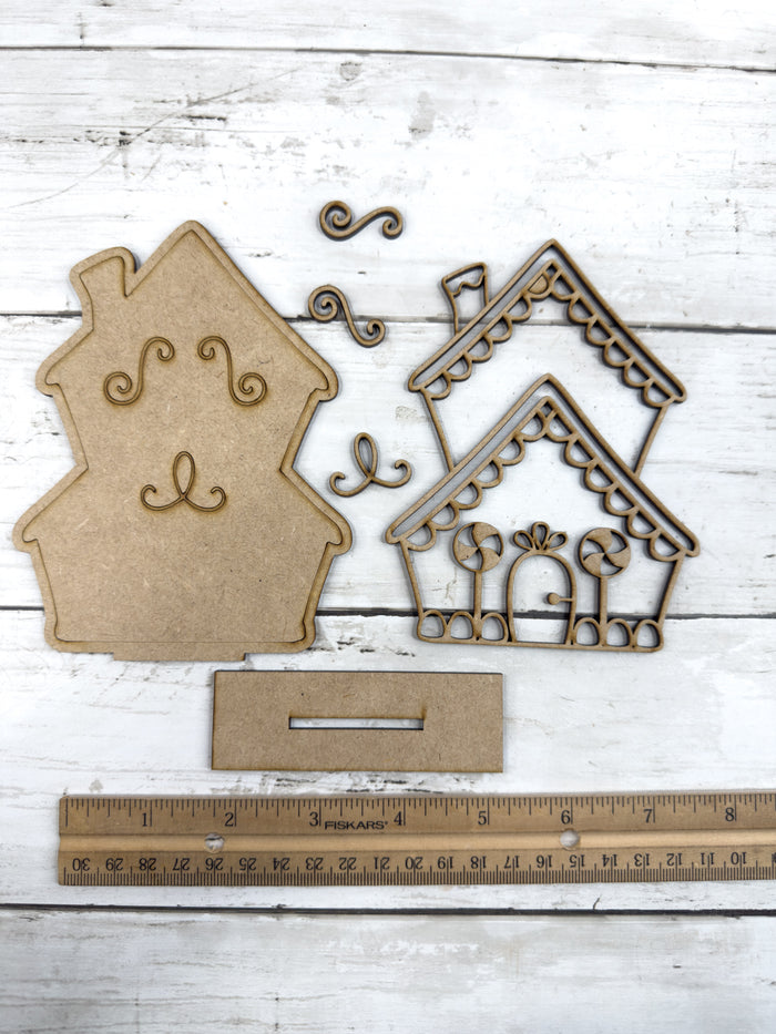 Little Two Story Gingerbread House DIY Kit