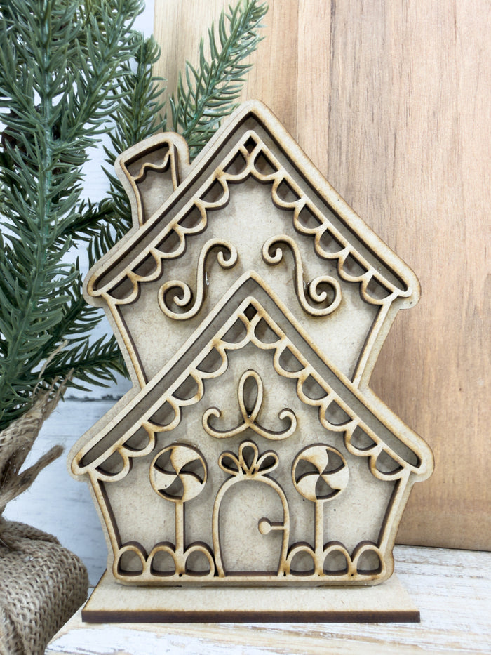 Little Two Story Gingerbread House DIY Kit