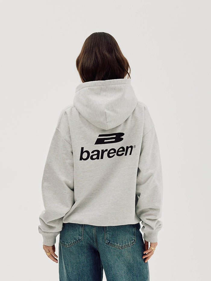 Logo Oversize Hoodie, Women - Cloudy Grey