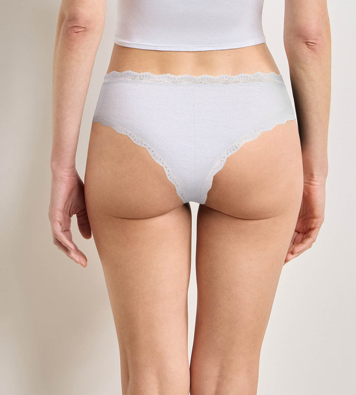 Lot de 2 culottes gris cendre Daily Coton Dentelle