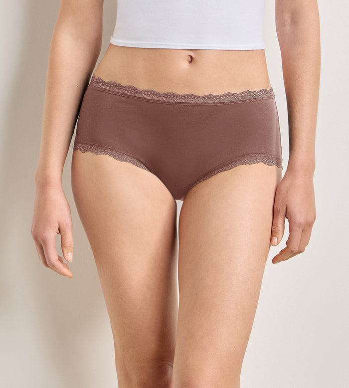 Lot de 2 shortys cendre Daily Coton Dentelle