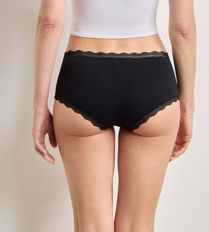 Lot de 2 shortys noir Daily Coton Dentelle