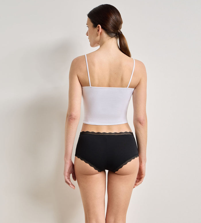 Lot de 2 shortys noir Daily Coton Dentelle