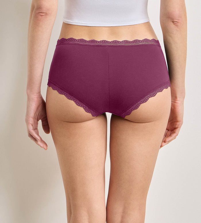 Lot de 2 shortys rose émeraude Daily Coton Dentelle