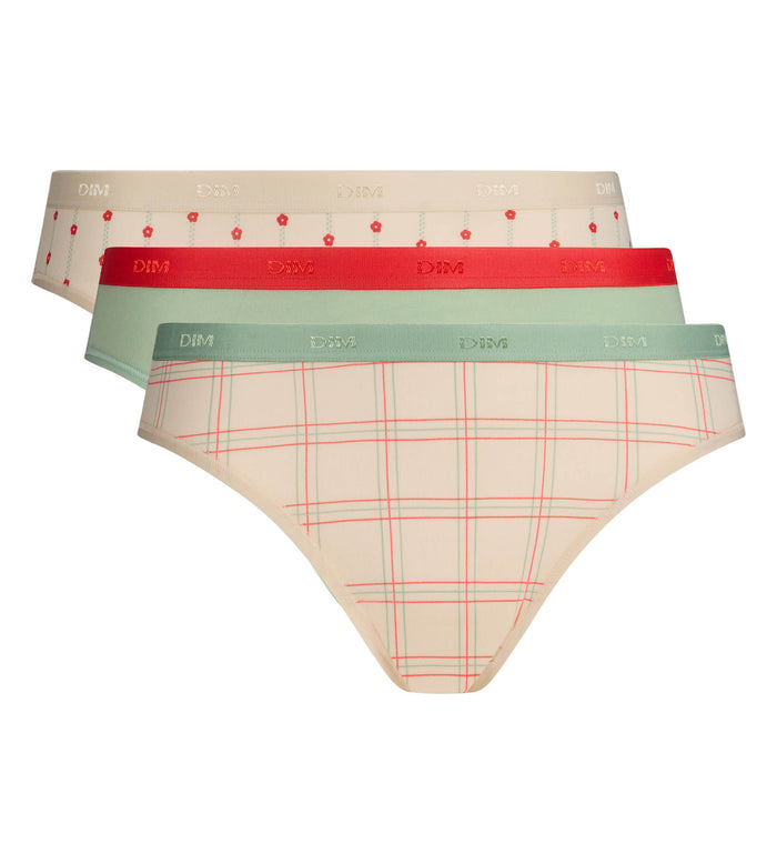 Lot de 3 culottes fleurs douces Les Pockets Coton