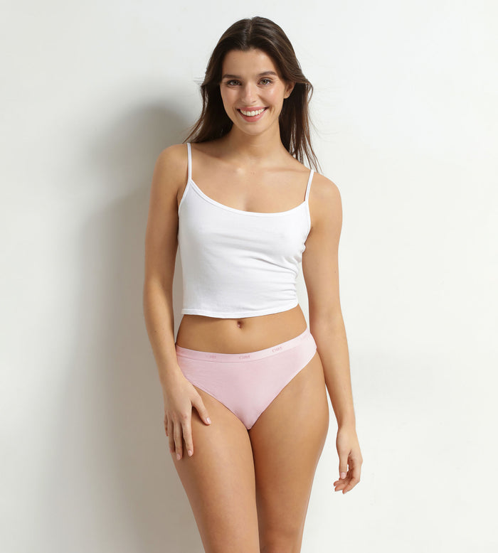 Lot de 3 slips femme coton stretch à message Les Pockets