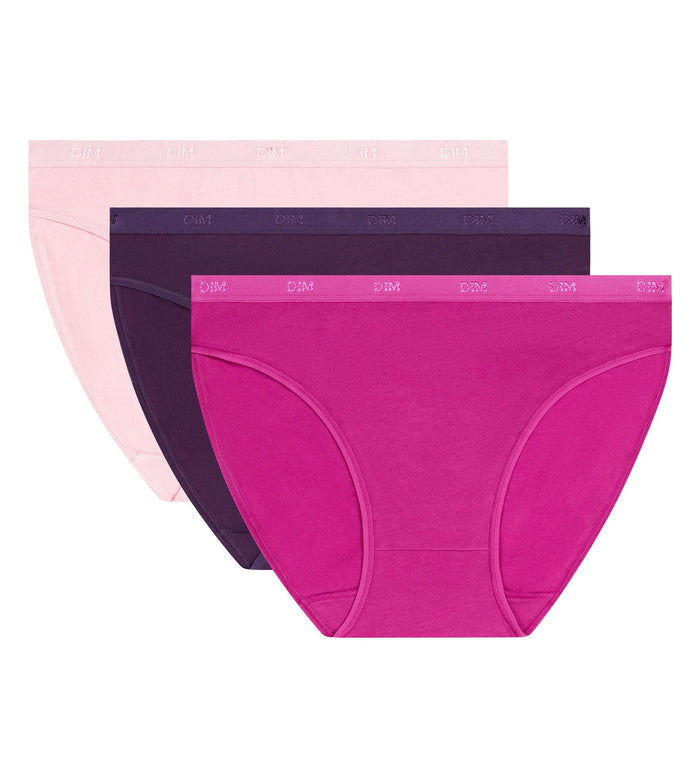 Lot de 3 slips femme coton stretch à message Les Pockets