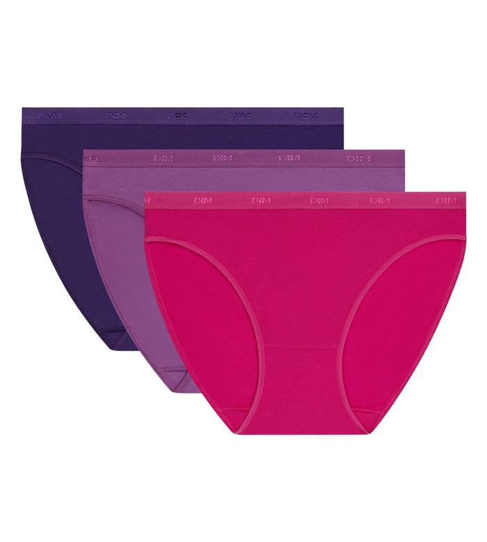 Lot de 3 slips femme Violet Les Pockets Ecodim
