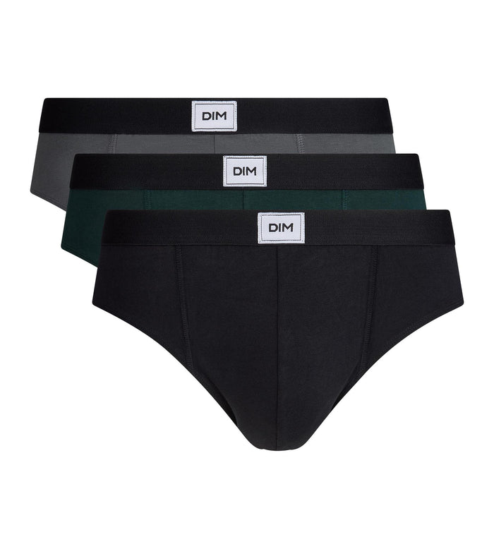 Lot de 3 slips homme noir, vert, gris Ultra Resist