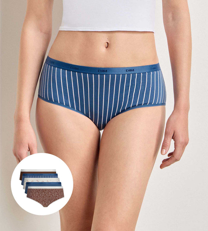 Lot de 5 shortys délice café Les Pockets Coton