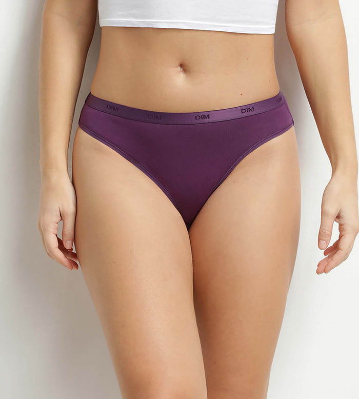 Lot de 5 slips femme coton stretch à message Les Pockets
