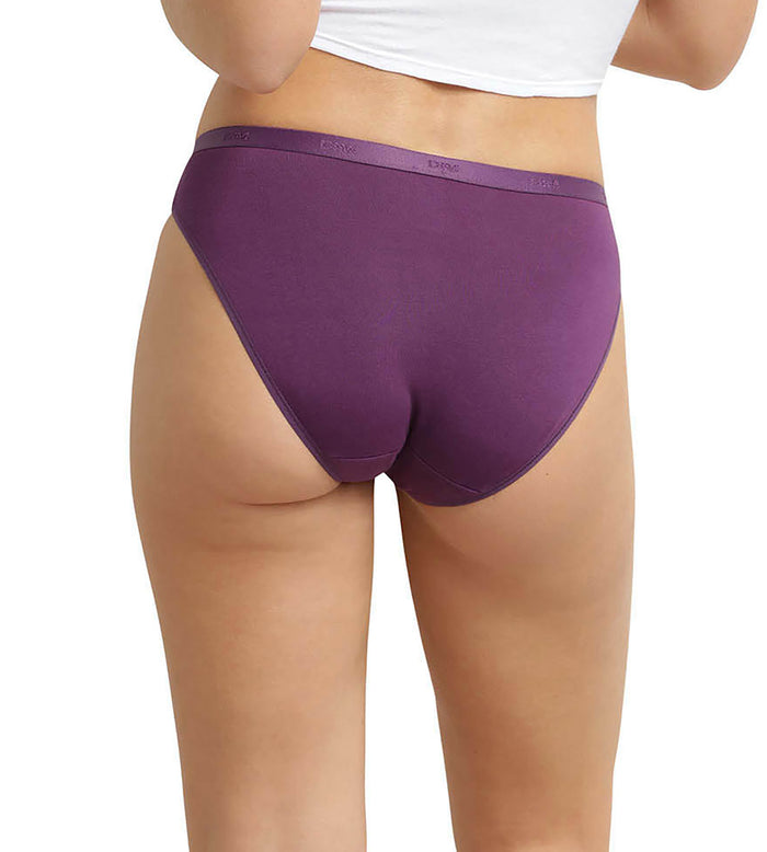 Lot de 5 slips femme coton stretch à message Les Pockets