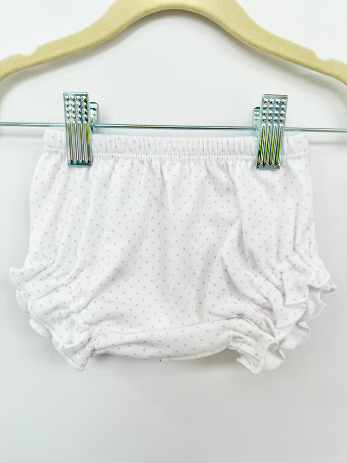 Luigi - Ruffle Diaper Cover - Baby Pink Dots
