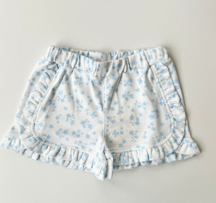 Luigi - Ruffle Shorts - Dainty Blue Floral