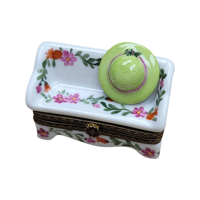 Lutyens Garden Bench Limoges Box Porcelain Limoges Garden French Trinket Box