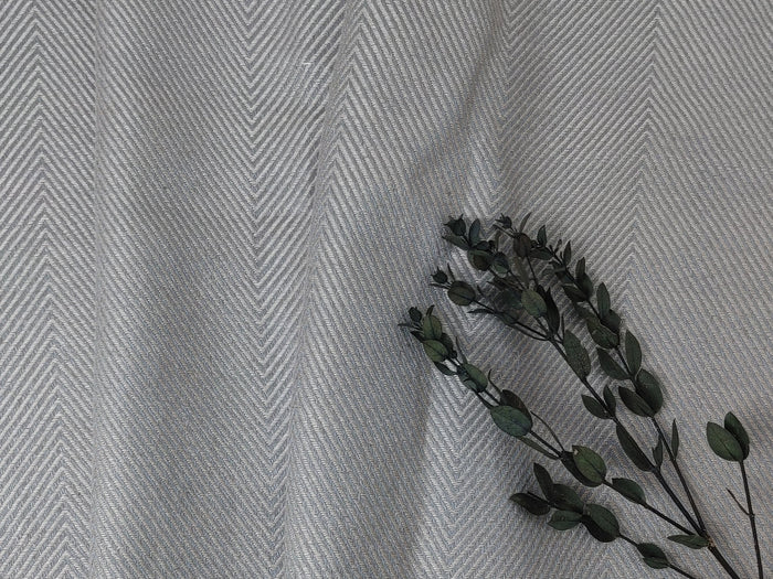 Luxurious Linen-Rayon HBT Fabric: Big Size with Two-Tone Chambray Design 6062 6063 - The Linen Lab - Beige