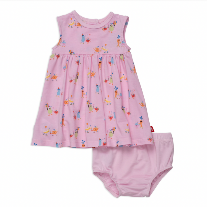 Magnetic Me - Baby Dress + Diaper Cover Set - Turnip the Beet