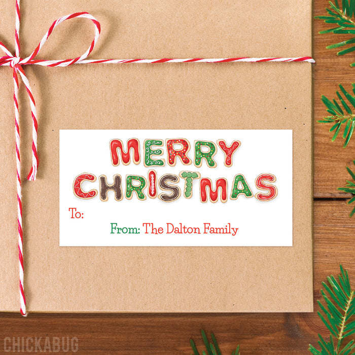 Merry Christmas Cookies Christmas Gift Labels