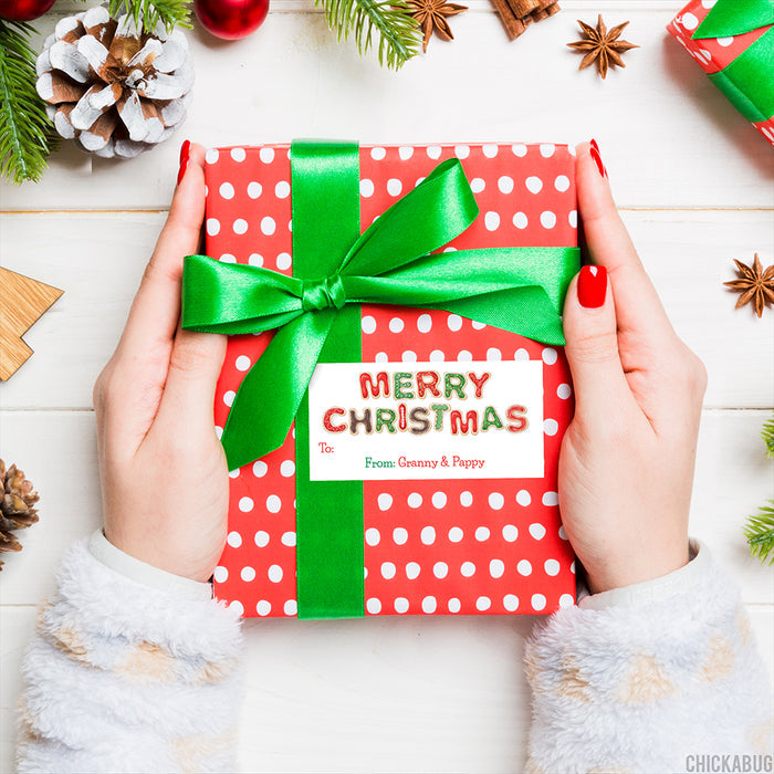 Merry Christmas Cookies Christmas Gift Labels