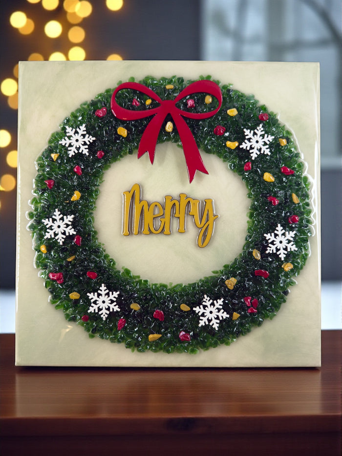 Merry Snowflakes Wooden Embellishments ONLY - Style C