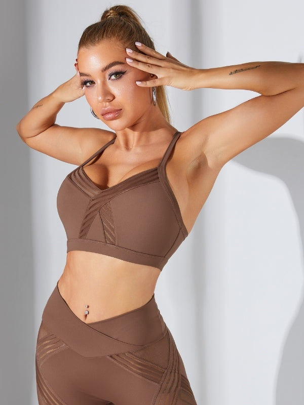 Mesh Cross Back Quick Dry Tracksuit