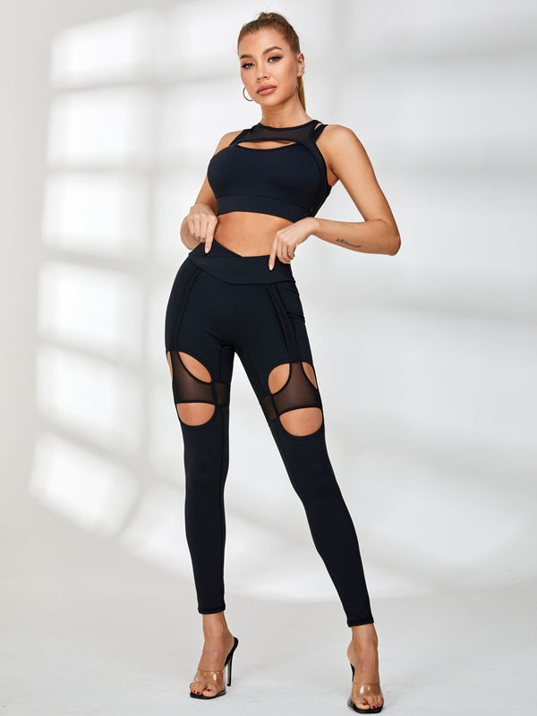 Black / S / Leggings+Bras