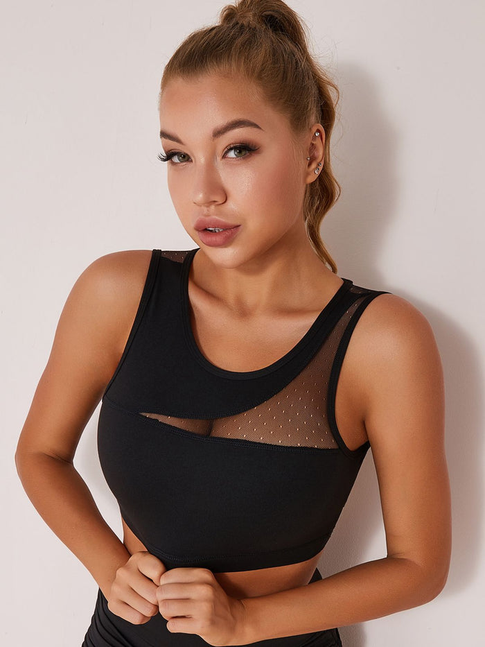 Mesh Hollow Out Sports Bras