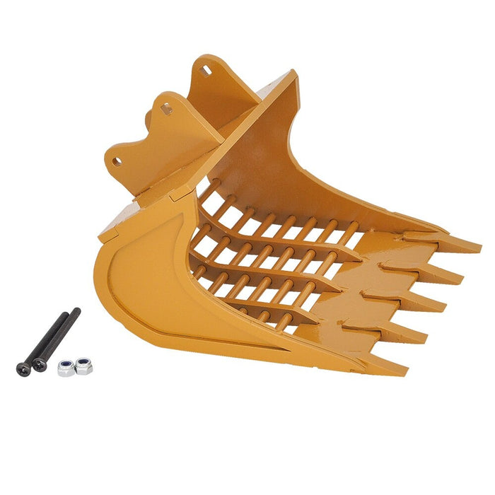 With bucket teeth